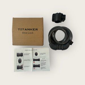 New Titanker Bike Lock 4 Feet Gray Combination Lock